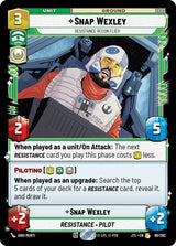 Snap Wexley - Resistance Recon Flier (JTL 098/262) - Star Wars Unlimited