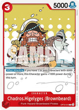 Chadros.Higelyges (Brownbeard) - One Piece Card Game