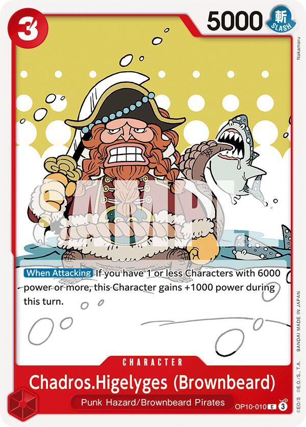 Chadros.Higelyges (Brownbeard) - One Piece Card Game