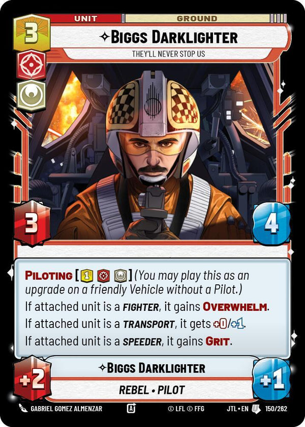 Biggs Darklighter - They'll Never Stop Us - Star Wars Unlimited