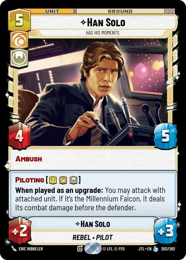 Han Solo - Has His Moments (JTL 203/262) - Star Wars Unlimited
