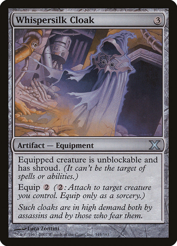 Whispersilk Cloak - Magic: The Gathering