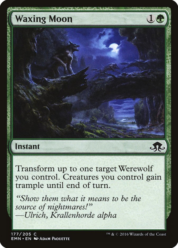 Waxing Moon - Magic: The Gathering