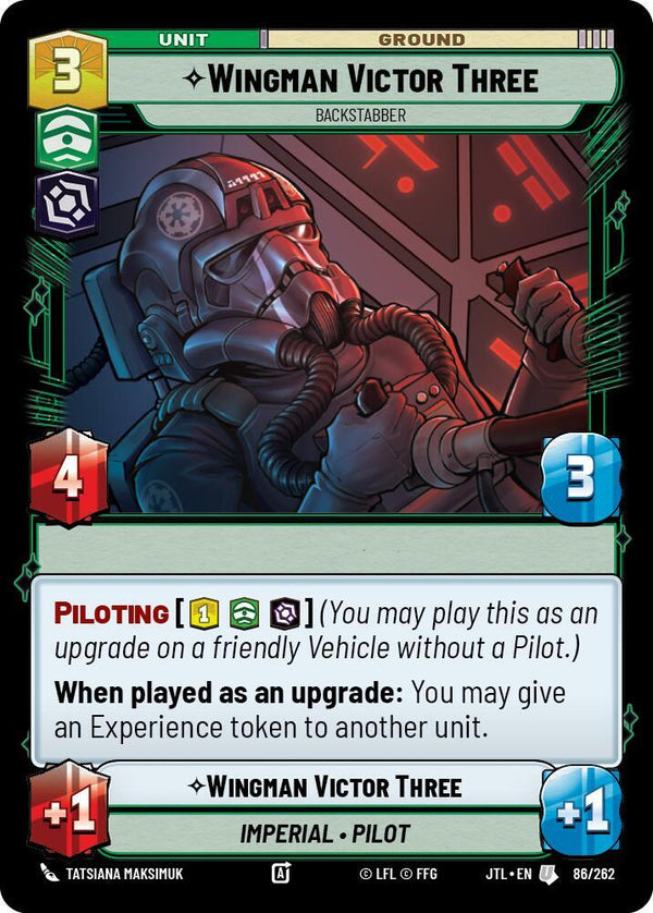 Wingman Victor Three - Backstabber - Star Wars Unlimited