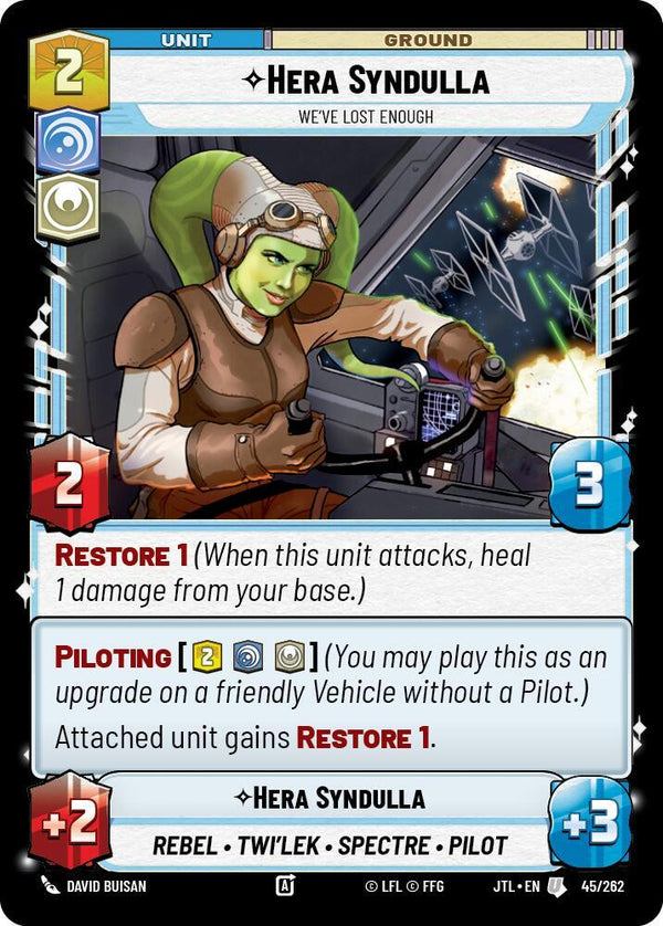 Hera Syndulla - We've Lost Enough - Star Wars Unlimited