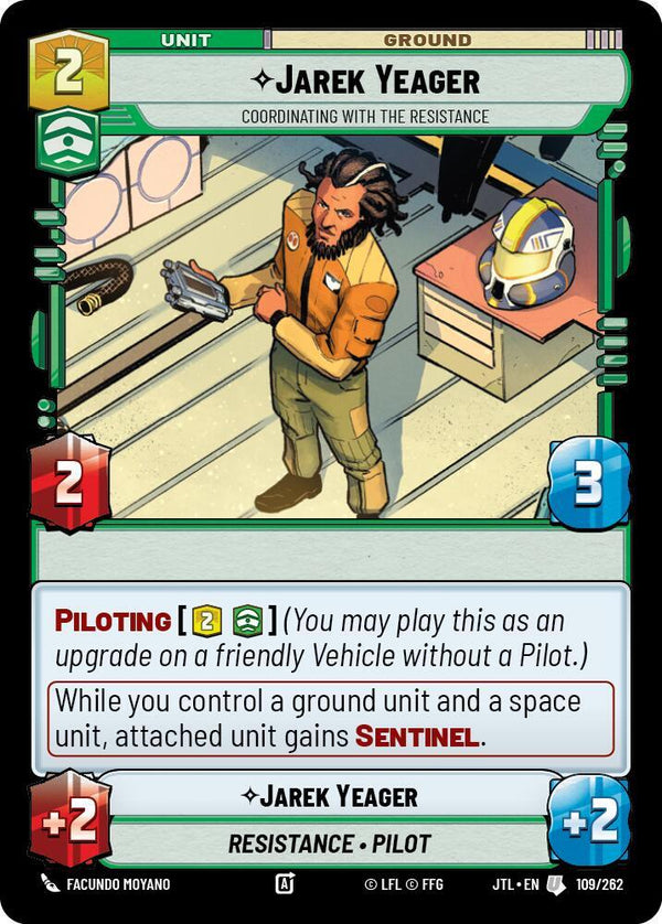 Jarek Yeager - Coordinating With The Resistance - Star Wars Unlimited