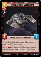 Decimator of Dissidents - Star Wars Unlimited