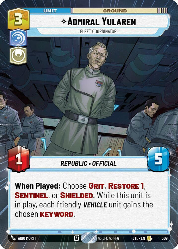 Admiral Yularen - Fleet Coordinator (Hyperspace) - Star Wars Unlimited