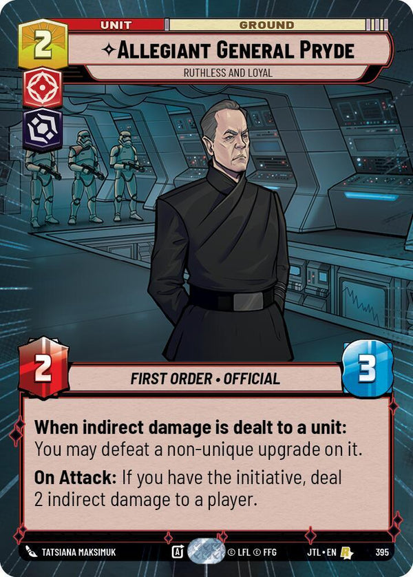 Allegiant General Pryde - Ruthless and Loyal (Hyperspace) - Star Wars Unlimited