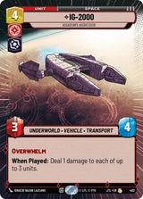 IG-2000 - Assassin's Aggressor (Hyperspace) - Star Wars Unlimited