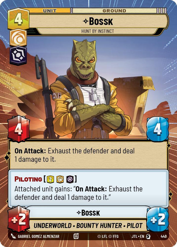 Bossk - Hunt By Instinct (Hyperspace) - Star Wars Unlimited