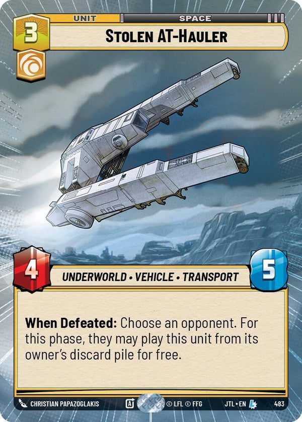Stolen AT-Hauler (Hyperspace) - Star Wars Unlimited