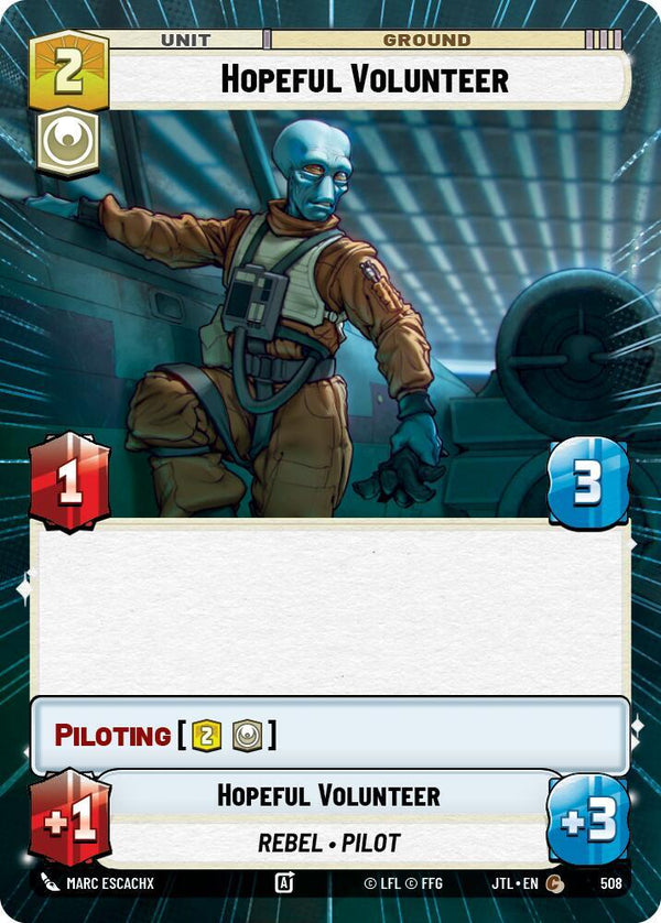Hopeful Volunteer (Hyperspace) - Star Wars Unlimited