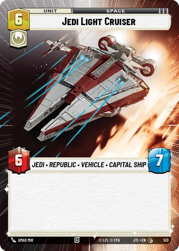 Jedi Light Cruiser (Hyperspace) - Star Wars Unlimited