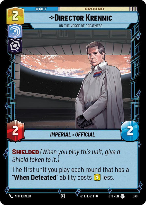 Director Krennic - On the Verge of Greatness (Foil) - Star Wars Unlimited