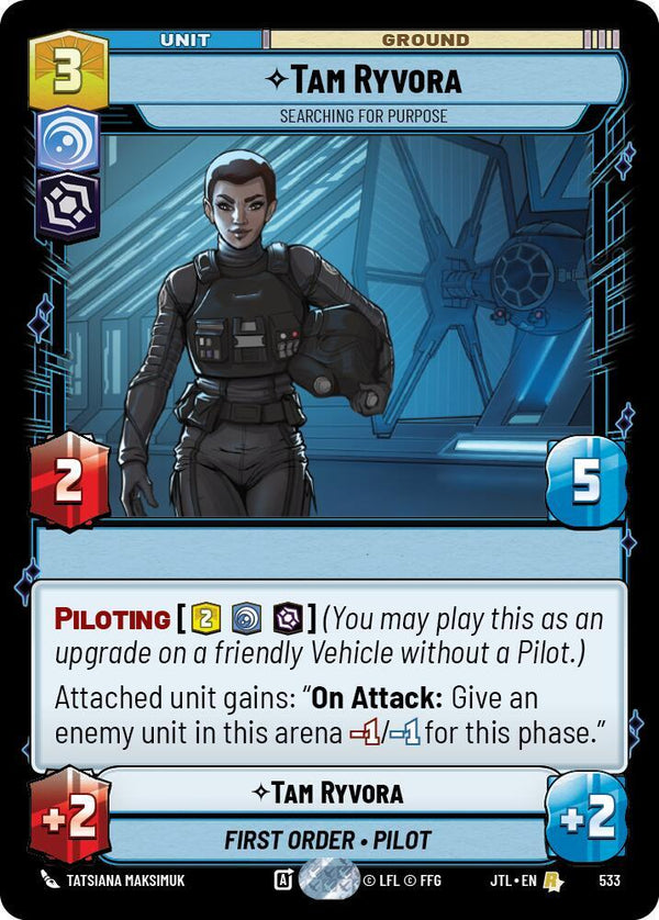 Tam Ryvora - Searching For Purpose (Foil) (JTL 533) - Star Wars Unlimited