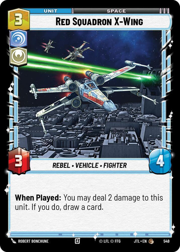 Red Squadron X-Wing (Foil) (JTL 549) - Star Wars Unlimited