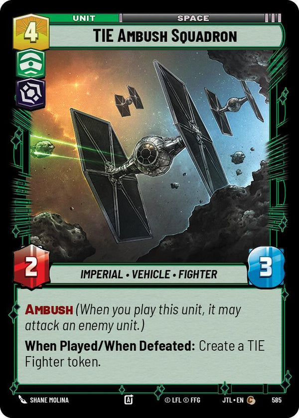 TIE Ambush Squadron (Foil) (JTL 585) - Star Wars Unlimited