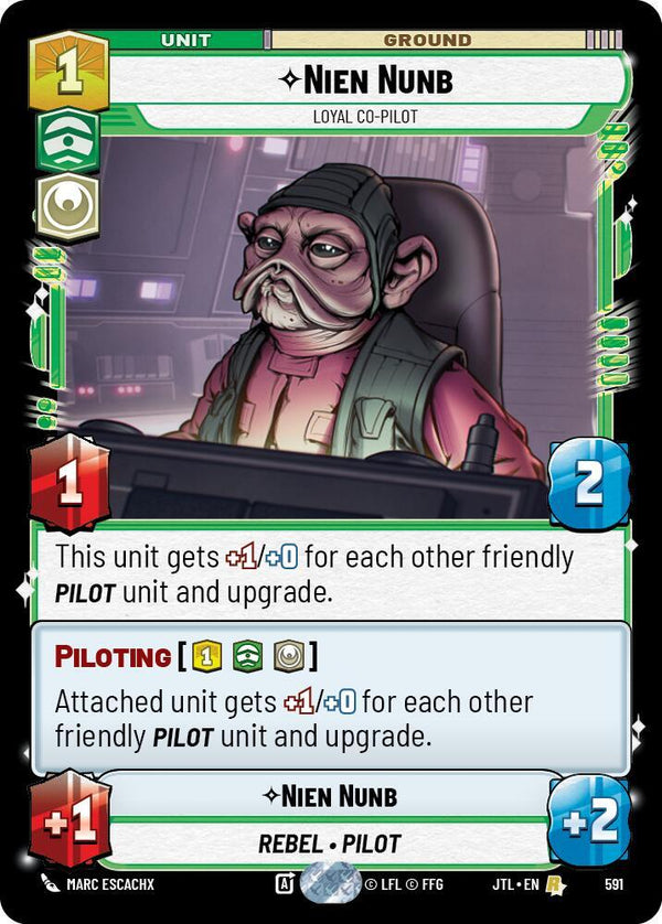 Nien Nunb - Loyal Co-Pilot (Foil) - Star Wars Unlimited