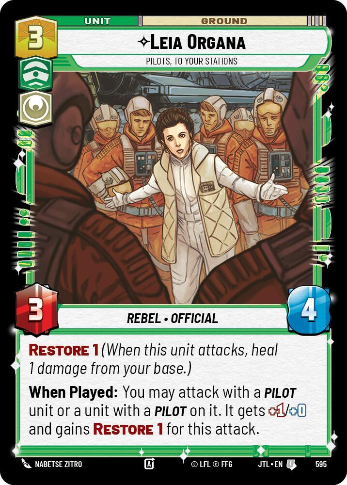 Leia Organa - Pilots, To Your Stations (Foil)