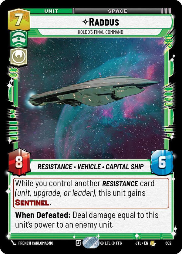 Raddus - Holdo's Final Command (Foil) - Star Wars Unlimited