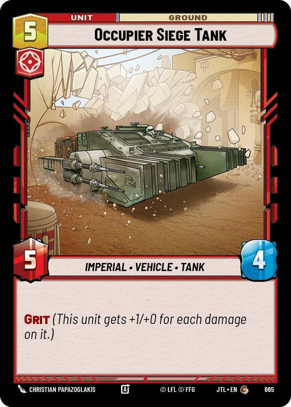 Occupier Siege Tank (Foil) (JTL 665) - Star Wars Unlimited