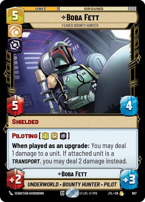 Boba Fett - Feared Bounty Hunter (Foil) - Star Wars Unlimited