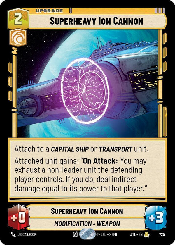 Superheavy Ion Cannon (Foil) - Star Wars Unlimited