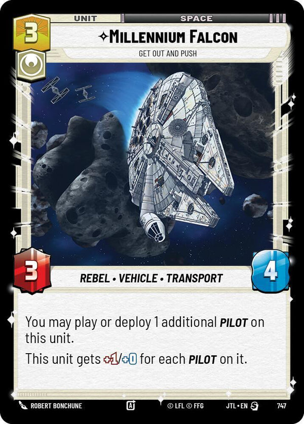 Millennium Falcon - Get Out And Push (Foil) - Star Wars Unlimited