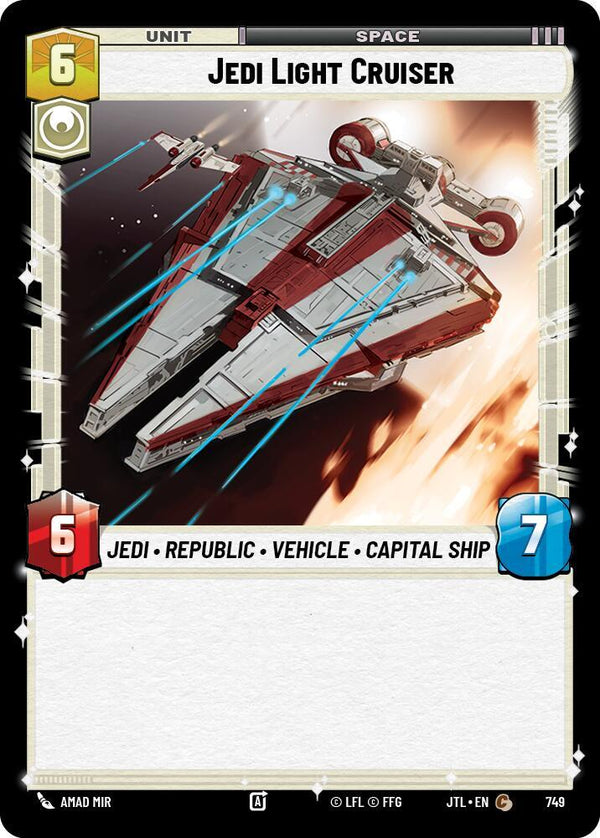 Jedi Light Cruiser (Foil) (JTL 749) - Star Wars Unlimited