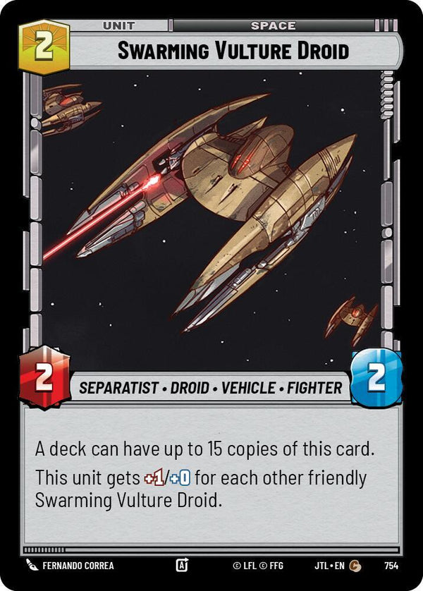 Swarming Vulture Droid (Foil) - Star Wars Unlimited
