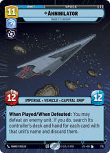 Annihilator - Tagge's Flagship (Hyperspace Foil) (JTL 775) - Star Wars Unlimited