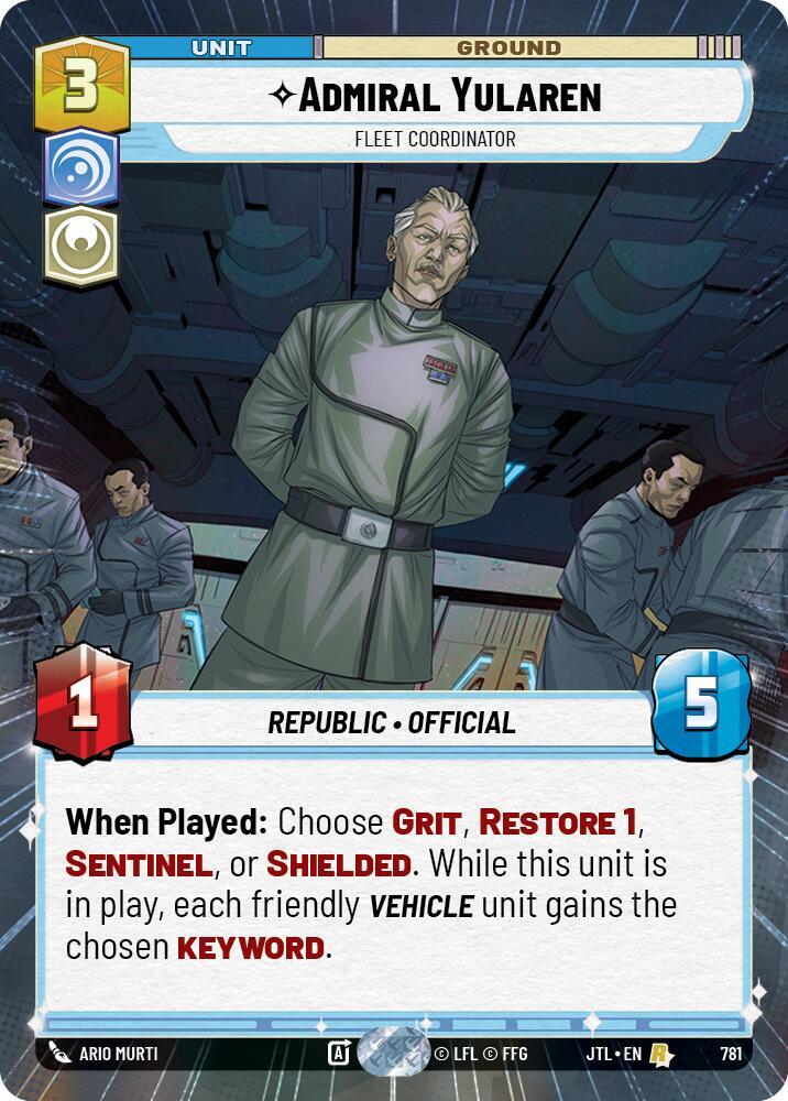 Admiral Yularen - Fleet Coordinator (Hyperspace Foil)