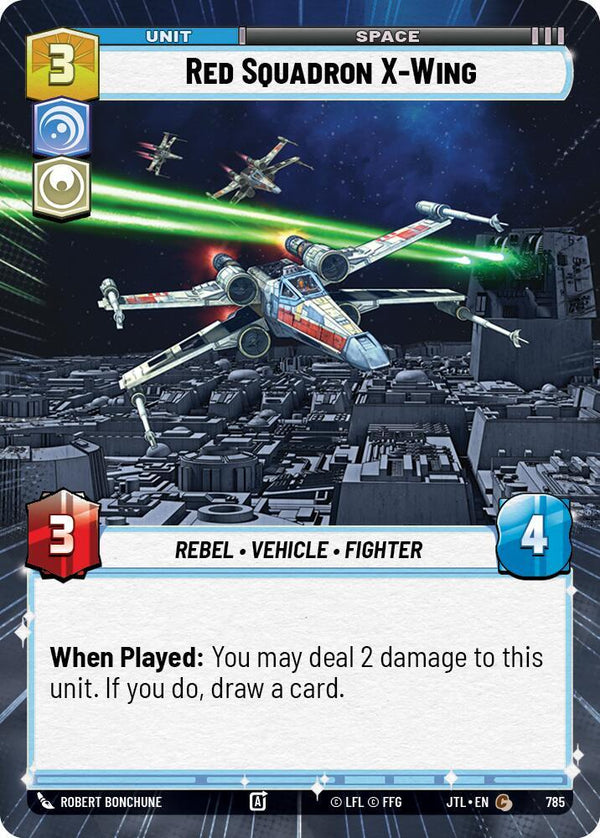 Red Squadron X-Wing (Hyperspace Foil) - Star Wars Unlimited