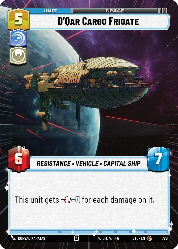 D'Qar Cargo Frigate (Hyperspace Foil)