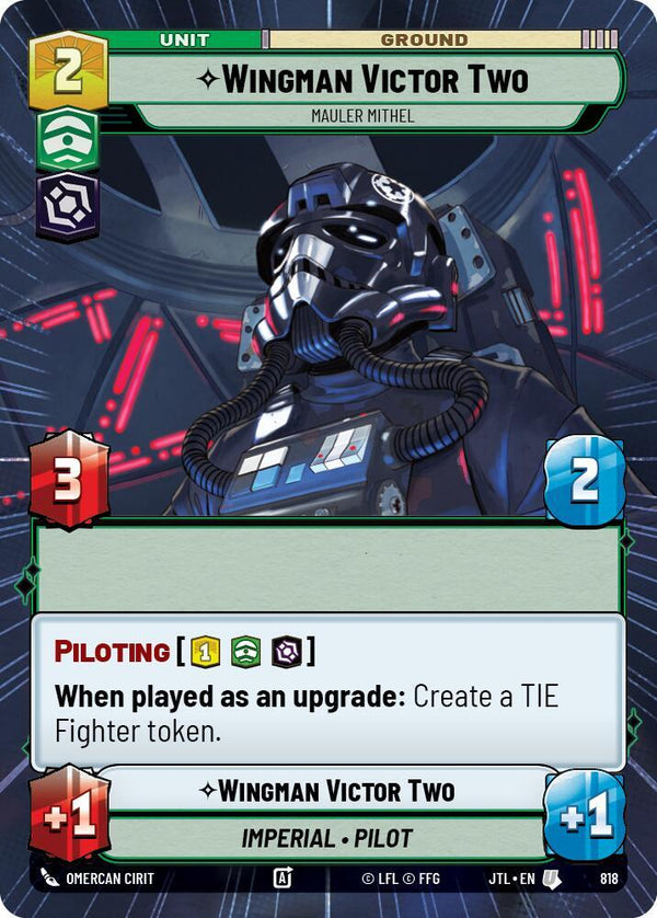 Wingman Victor Two - Mauler Mithel (Hyperspace Foil) - Star Wars Unlimited