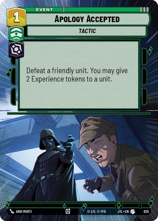 Apology Accepted (Hyperspace Foil) - Star Wars Unlimited