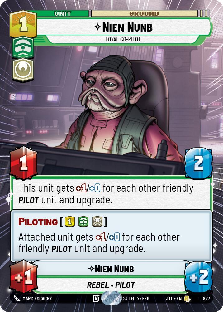 Nien Nunb - Loyal Co-Pilot (Hyperspace Foil)
