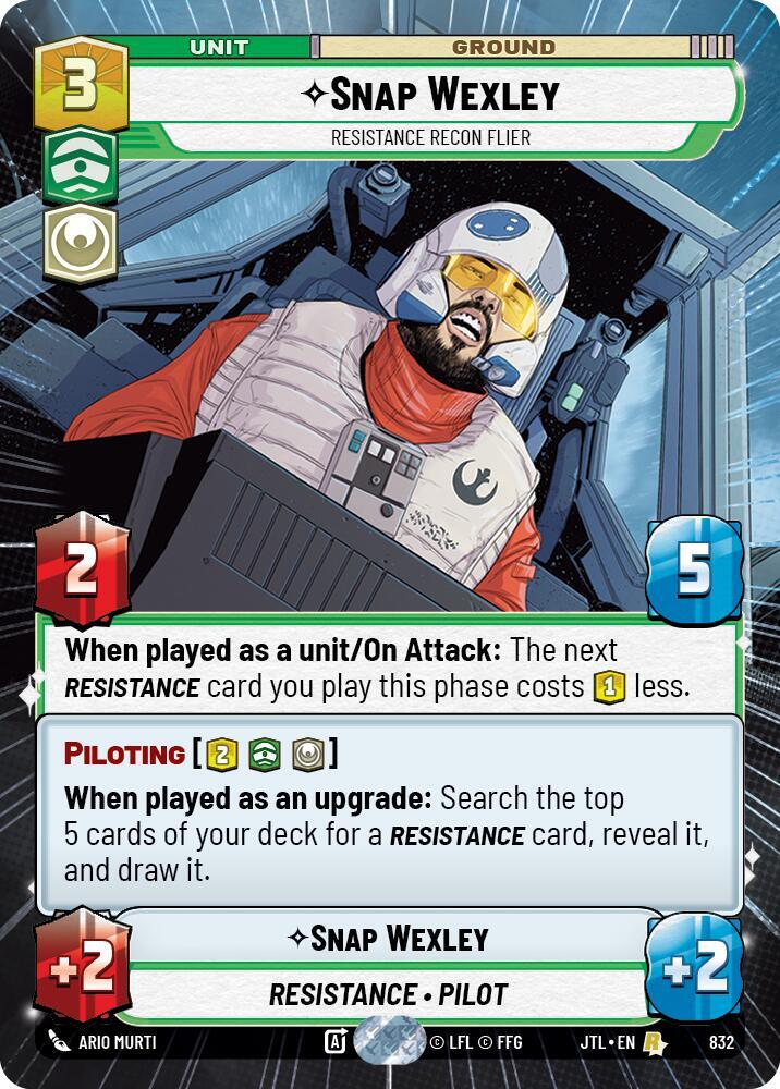Snap Wexley - Resistance Recon Flier (Hyperspace Foil)