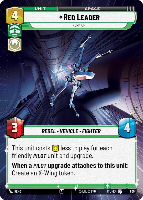 Red Leader - Form Up (Hyperspace Foil) - Star Wars Unlimited
