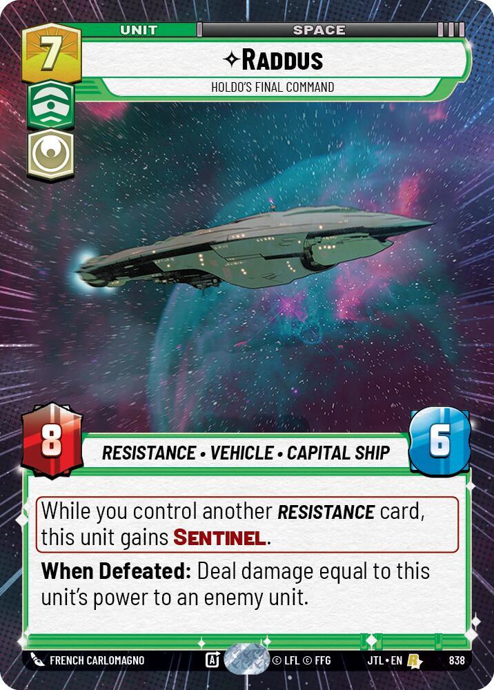 Raddus - Holdo's Final Command (Hyperspace Foil)