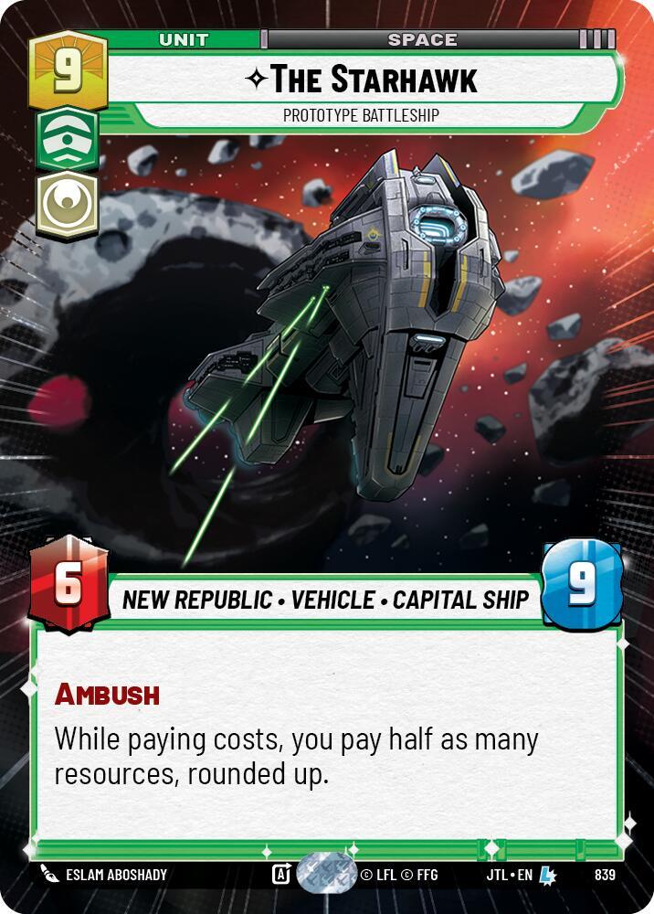 The Starhawk - Prototype Battleship (Hyperspace Foil)