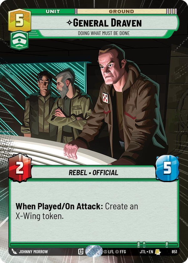 General Draven - Doing What Must Be Done (Hyperspace Foil) - Star Wars Unlimited