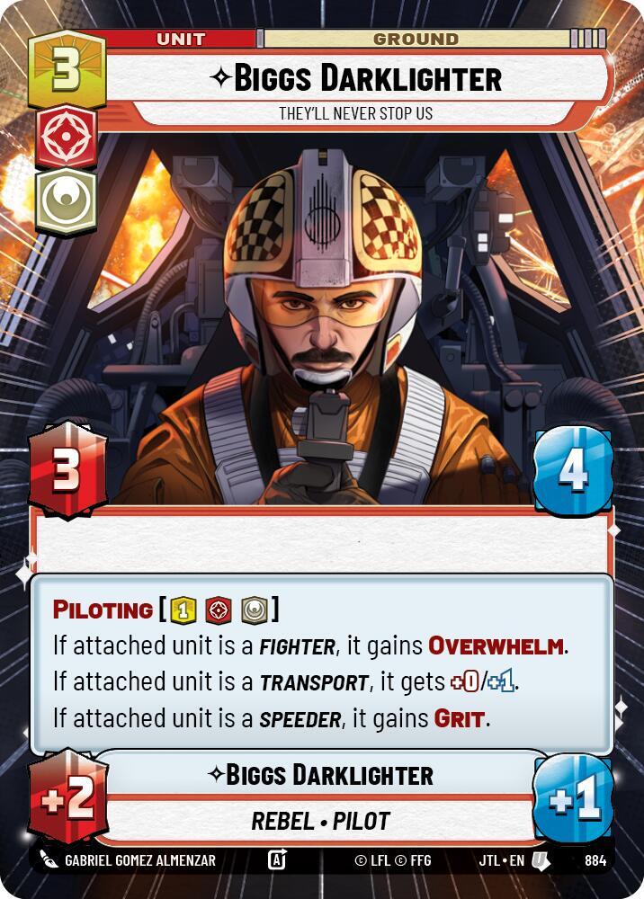 Biggs Darklighter - They'll Never Stop Us (Hyperspace Foil)