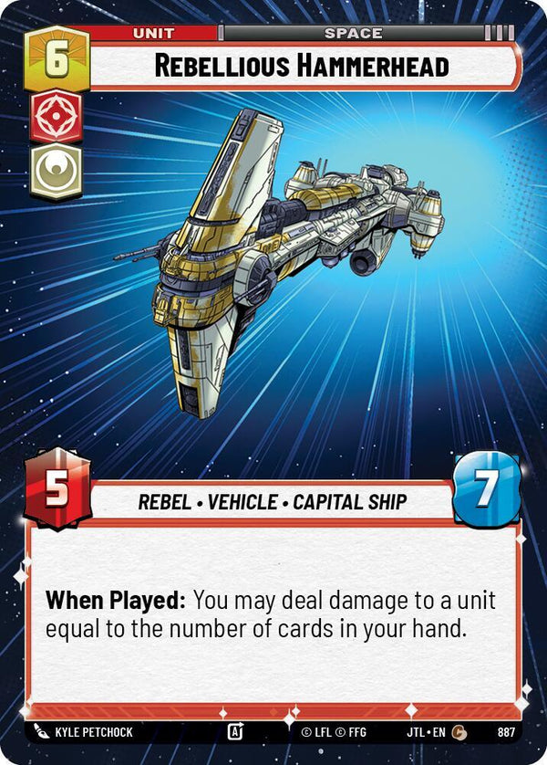 Rebellious Hammerhead (Hyperspace Foil) - Star Wars Unlimited