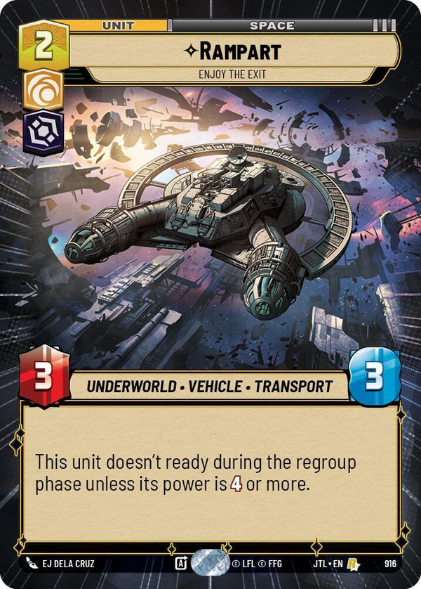 Rampart - Enjoy the Exit (Hyperspace Foil) - Star Wars Unlimited