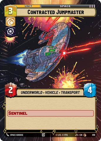 Contracted Jumpmaster (918) (Hyperspace Foil) (918) [Jump to Lightspeed]