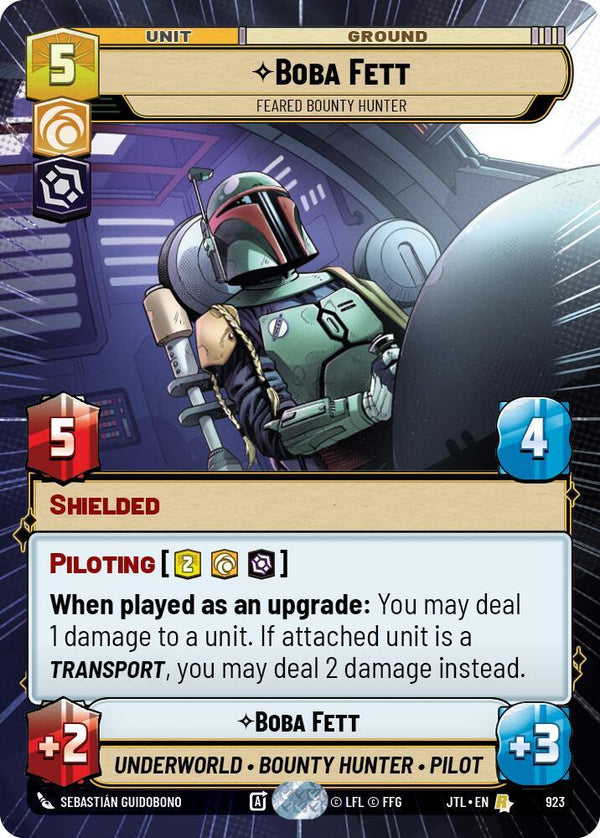Boba Fett - Feared Bounty Hunter (Hyperspace Foil) - Star Wars Unlimited