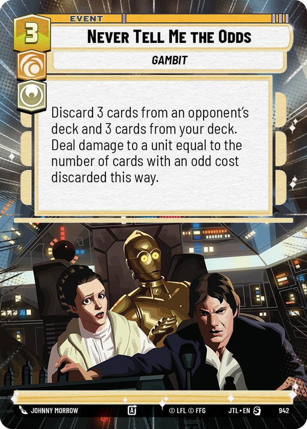 Never Tell Me the Odds (Hyperspace Foil) - Star Wars Unlimited