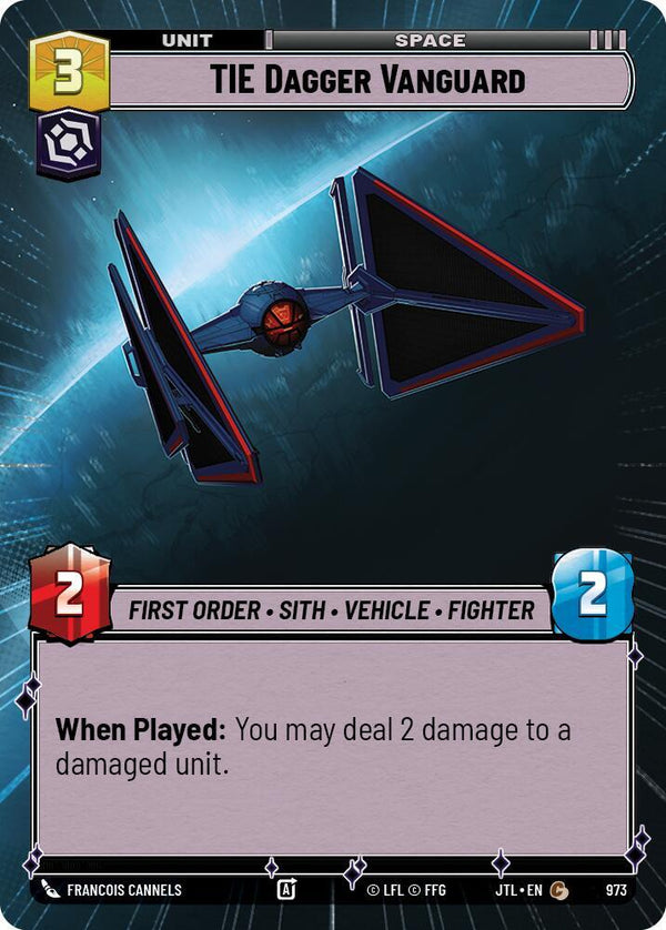 TIE Dagger Vanguard (Hyperspace Foil) (JTL 973) - Star Wars Unlimited
